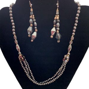 Handmade 2 Piece Hematite Jewelry Set